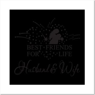 Best Friends For Life Husband And Wife Posters and Art